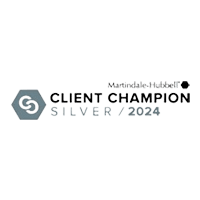 Martindale-Hubbell Client Champion Silver 2024 badge