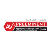 Martindale-Hubbell AV Preeminent peer rating badge